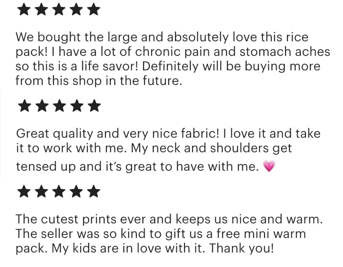 Microwave Heat Pad Rice Bag Cold Pack Aches and Pains Heating Etsy