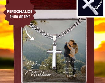 Promise Necklace For Him, Promise Gifts For Him, Boyfriend Promise Necklace, Gift For Boyfriend, Guy Valentine Gift, Boyfriend Birthday Gift