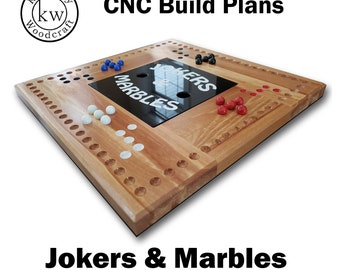 CNC Build Plans - Jokers and Marbles Game with Integrated Storage!!