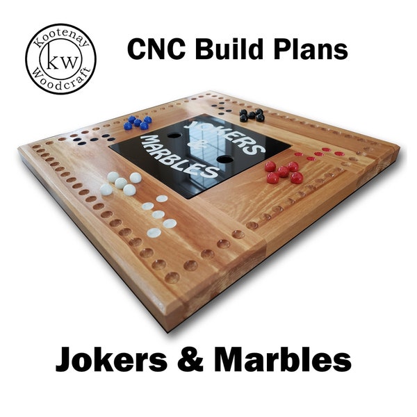 CNC Build Plans - Jokers and Marbles Game with Integrated Storage!!