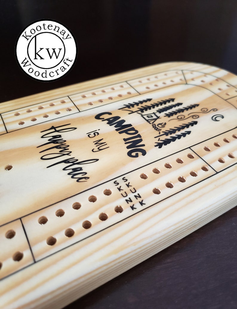 Camping Cribbage Board Build Plans No Cnc Needed Lightburn Laser File