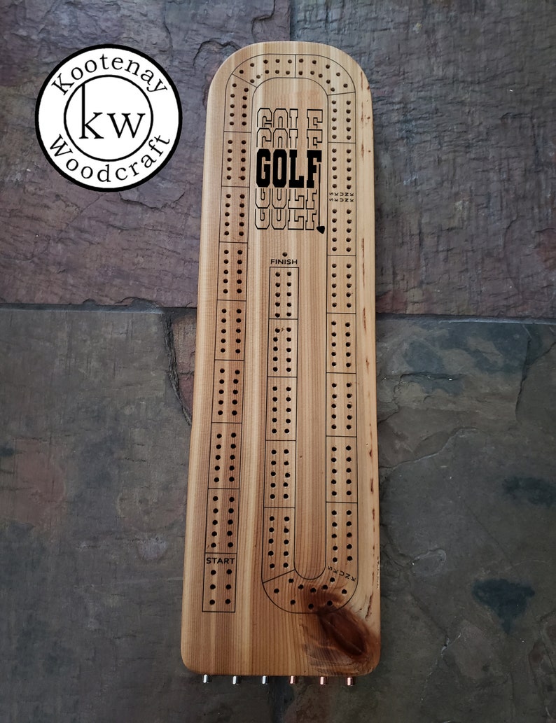 Golf Cribbage Board Build Plans No Cnc Needed Lightburn Laser File