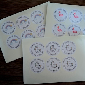 Personalised Party Stickers | Custom Name Labels | Birthday, Bridal, Baby Shower image 1