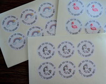 Personalised Party Stickers | Custom Name Labels | Birthday, Bridal, Baby Shower