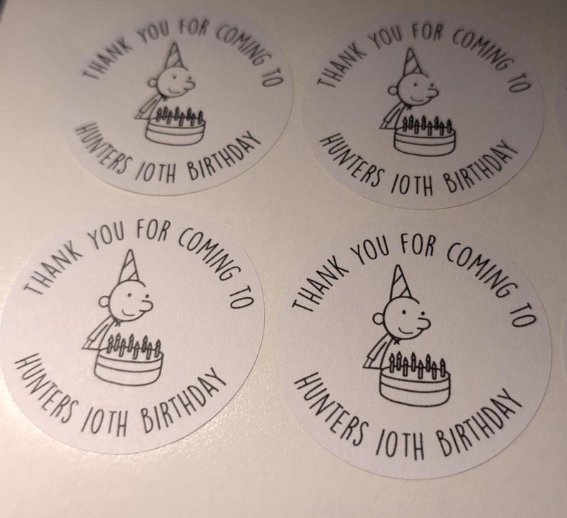 Personalised Party Stickers | Custom Name Labels | Birthday, Bridal, Baby Shower image 3