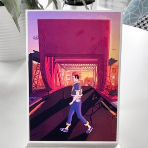 Red Bridge Crossing Print