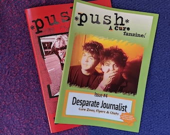 PUSH - A Cure Fanzine! Issues #1 and #4 pair