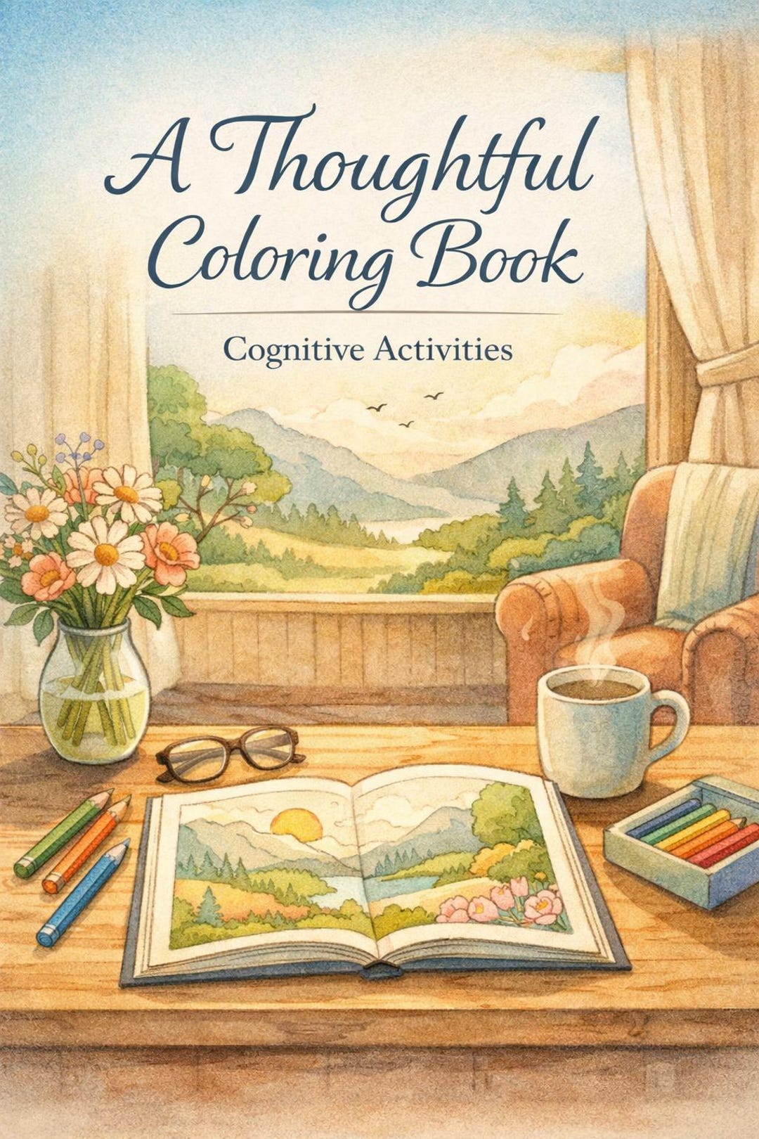 Cognitive Coloring Activities | Thoughtful Adult Coloring Book | Brain ...