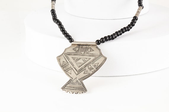 Necklace with Pendant Tuareg Africa Silver Onyx - image 3