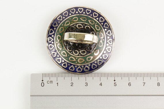 Multan Rong Multan Ring Antique Silver Enamelled Sindhi Lapis Laz… - Gem