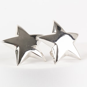 Ear Clamps Sterling Silver Star