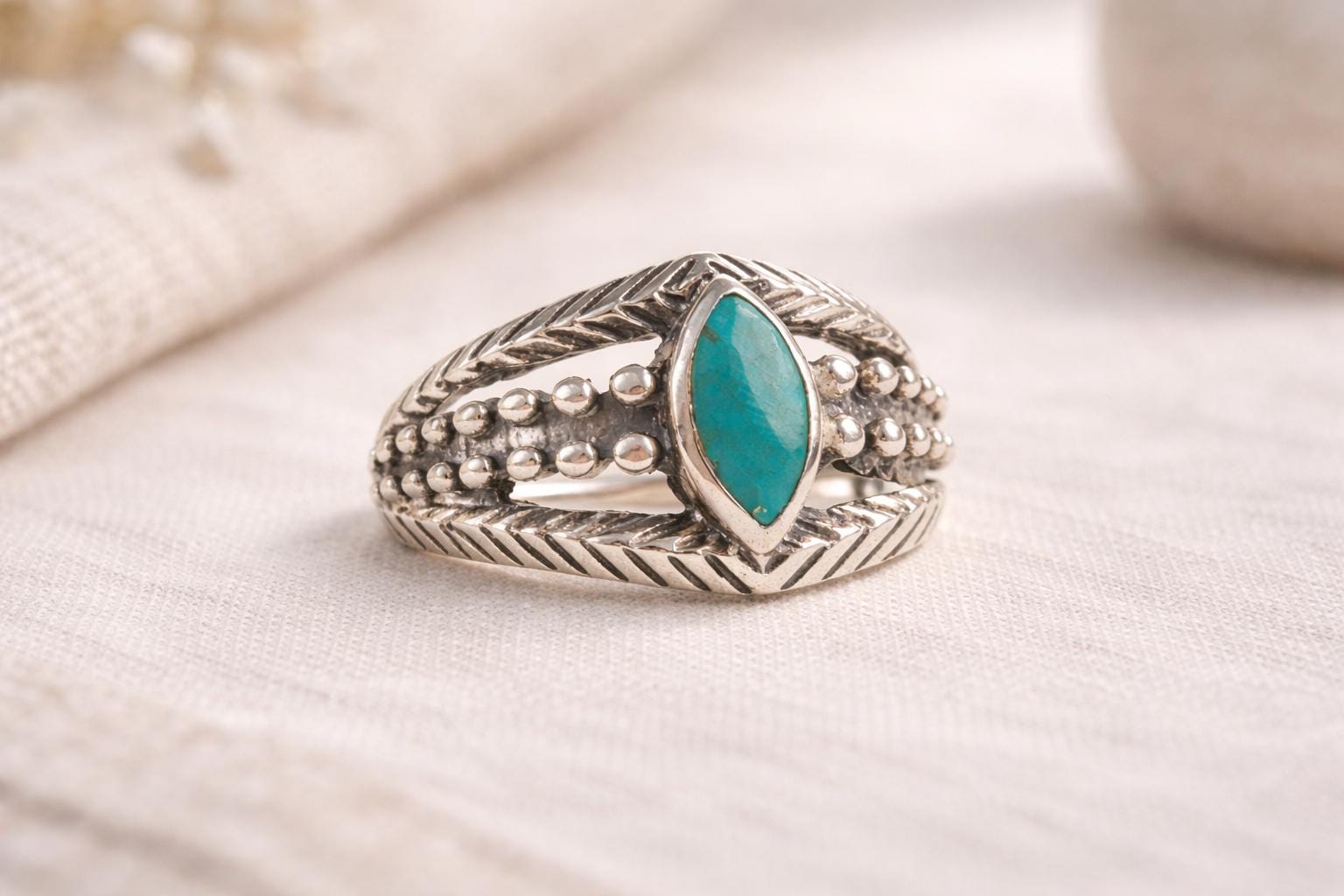Bague Vintage En Argent 925 Avec Onyx Verte - Taille 10.5, Forme Carrée - Neuf Avec étiquettes