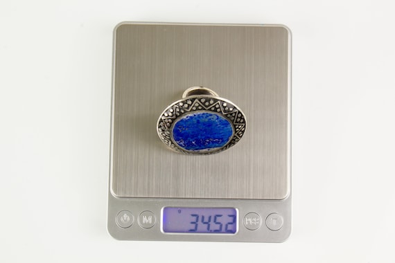 Multan Rong Multan Ring Antique Silver Enamelled Sindhi Lapis Laz… - Gem