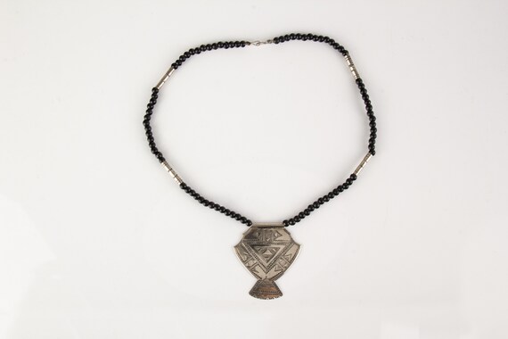 Necklace with Pendant Tuareg Africa Silver Onyx - image 2