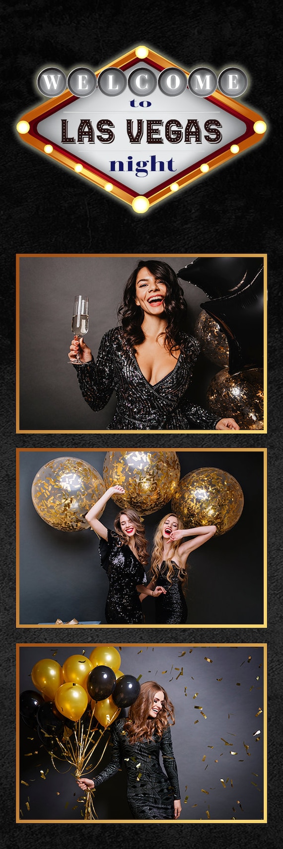 Casno/ Las Vegas Themed Centerpeces | Casno Theme Party Decoratons, Casno Themed