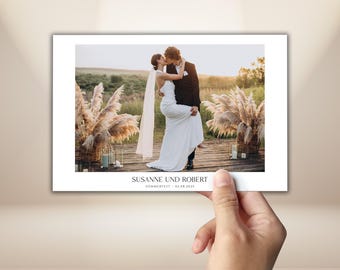 Minimalist Wedding Photo Booth Template 4x6 White Wedding Photobooth Template Elegant Modern Wedding Editable PSD Instant Download PNG
