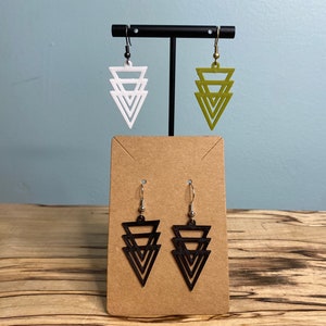 Triangle Geometric Earrings
