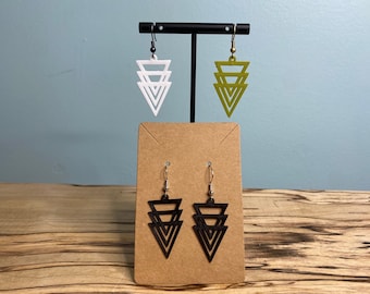 Triangle Geometric Earrings
