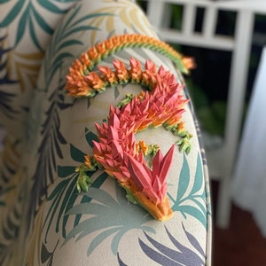 Dragon de cristal articulé