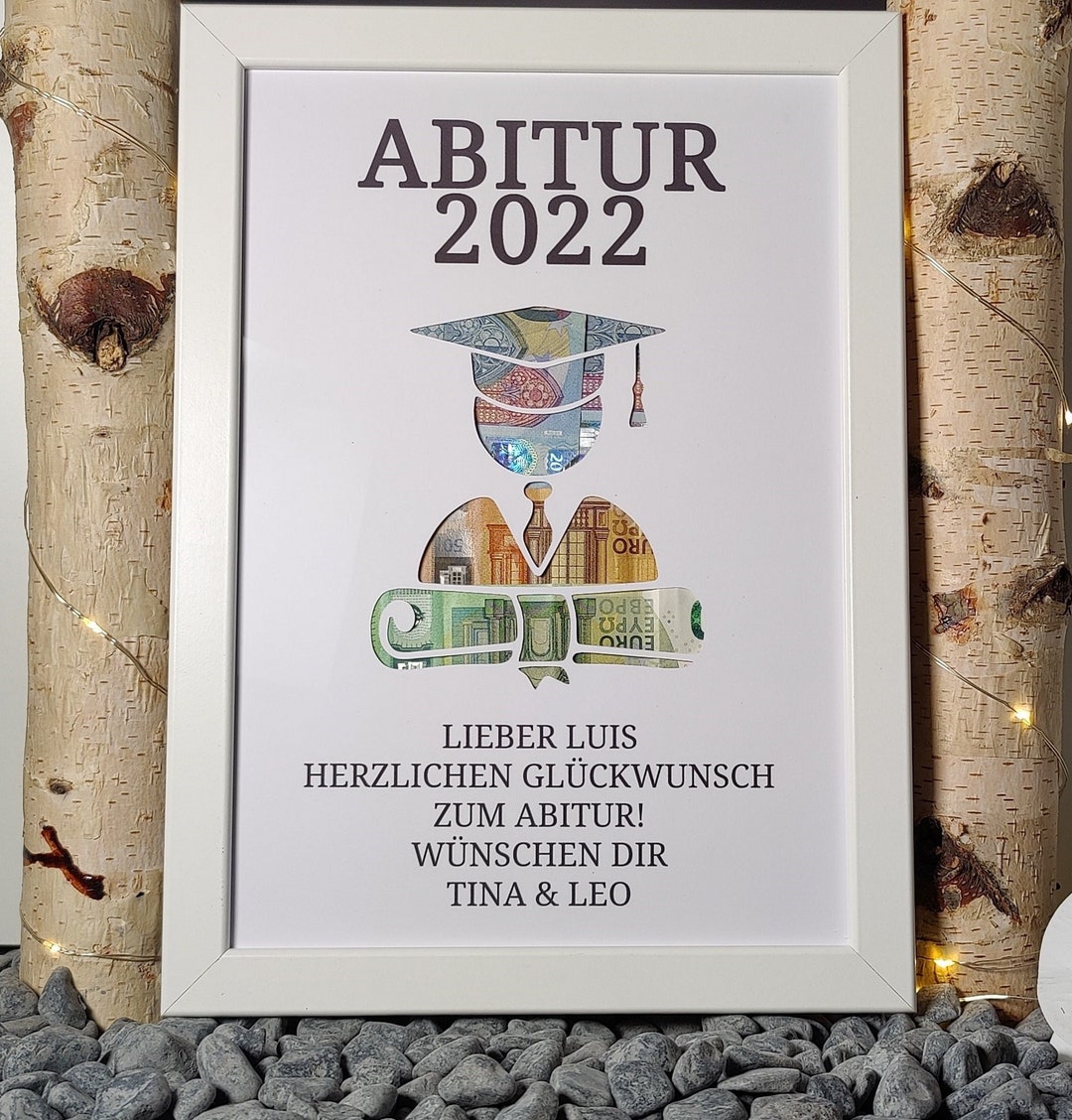 Was Schenkt Man Zum Bestandenen Abitur Abitur Geldgeschenk Individuelles Geschenk zum Abi/Abitur/Matura