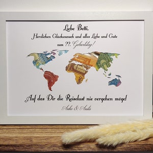 18e verjaardag cadeau gepersonaliseerd geld cadeau coming of age meisje jongen souvenir cadeau met naam fotolijst DIY cadeau idee
