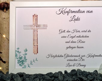 Confirmation gift money | Youth Consecration | Confirmation | Confirmation Gift for Boys/Girls | optionally with gold finish