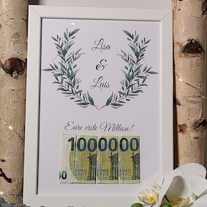 Personalized money gifts for weddings, gift with money for the bride and groom, personalized wedding gifts, gifts for weddings, money