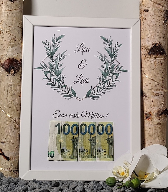 Bymivofun Regali di Denaro per Matrimonio con Cornice, Regali di Nozze per Coppie Nuziali, Imballaggio di Regali di Denaro, Compleanno, Fidanzamento, Anniversario, Natale