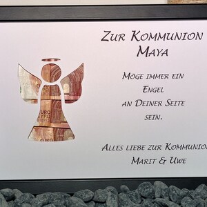 Personalisierte Geschenke zur Kommunion Geldgeschenk Kommunion Geschenk Erstkommunion personalisiertes Geschenk Kommunion Firmung Taufe