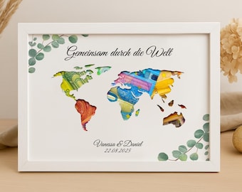 Personalized money gifts for weddings, gift with money for the bride and groom, personalized wedding gifts, gifts for weddings, money