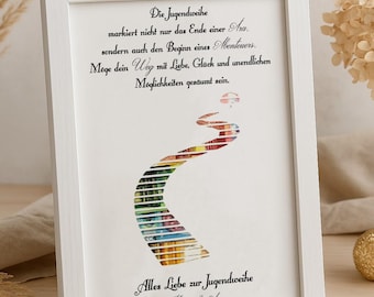 Regalo de consagración juvenil, regalo en efectivo personalizado, regalo de recuerdo para niña y niño, regalo de consagración juvenil con marco de fotos con nombre, idea de regalo DIY