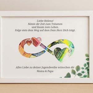 Regalo di consacrazione dei giovani regalo personalizzato in contanti regalo di consacrazione dei giovani ragazza ragazzo souvenir regalo con nome cornice per foto idea regalo fai da te