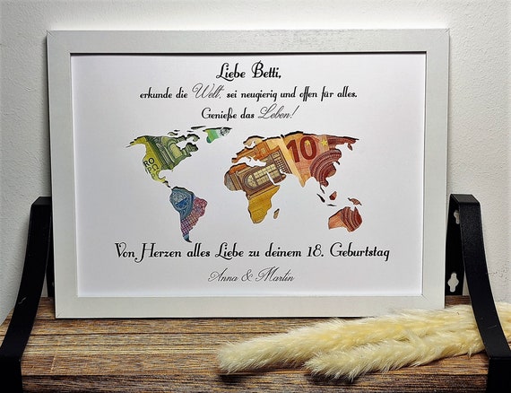 18th Birthday Gift Personalized Cash Gift Coming of Age Girl Boy