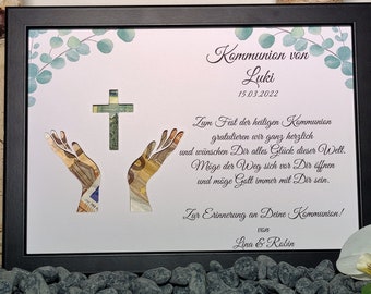 Personalized gifts for communion, cash gift, communion gift, first communion gift, personalized gift, communion confirmation, baptism