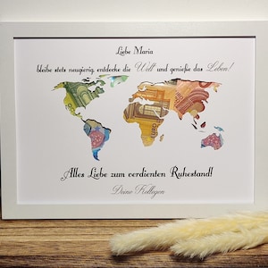 Regalo di pensionamento regalo personalizzato in contanti regalo di addio alla pensione souvenir regalo con nome cornice per foto idea regalo fai da te pensione