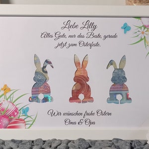 Regalo di Pasqua regalo personalizzato in contanti nido di Pasqua ragazza ragazzo souvenir regalo con nome cornice per foto idea regalo fai da te uovo di Pasqua