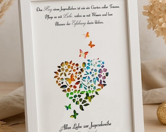 Regalo de consagración juvenil, regalo en efectivo personalizado, regalo de recuerdo para niña y niño, regalo de consagración juvenil con marco de fotos con nombre, idea de regalo DIY