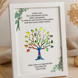 Regalo de consagración juvenil, regalo en efectivo personalizado, regalo de recuerdo para niña y niño, regalo de consagración juvenil con marco de fotos con nombre, idea de regalo DIY