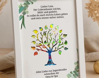 Regalo de consagración juvenil, regalo en efectivo personalizado, regalo de recuerdo para niña y niño, regalo de consagración juvenil con marco de fotos con nombre, idea de regalo DIY