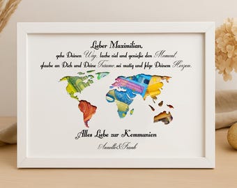 Personalized gifts for communion, cash gift, communion gift, first communion gift, personalized gift, communion confirmation, baptism