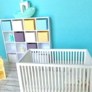 White Crib for Dollhouse Nursery, 1:12 Scale