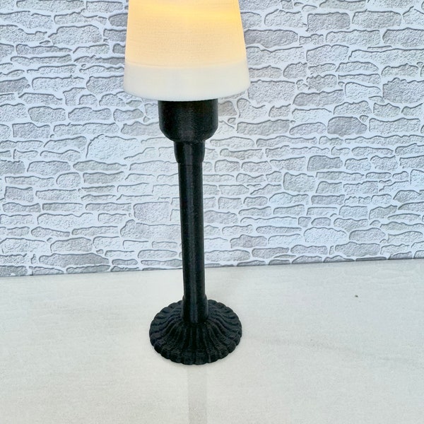 Dollhouse Floor Lamp, Wireless Battery Operated Working Lamp