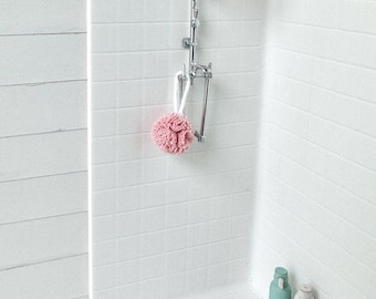 Dollhouse Shower, Tiled Corner Shower with Showerhead for 1:12 Dollhouse