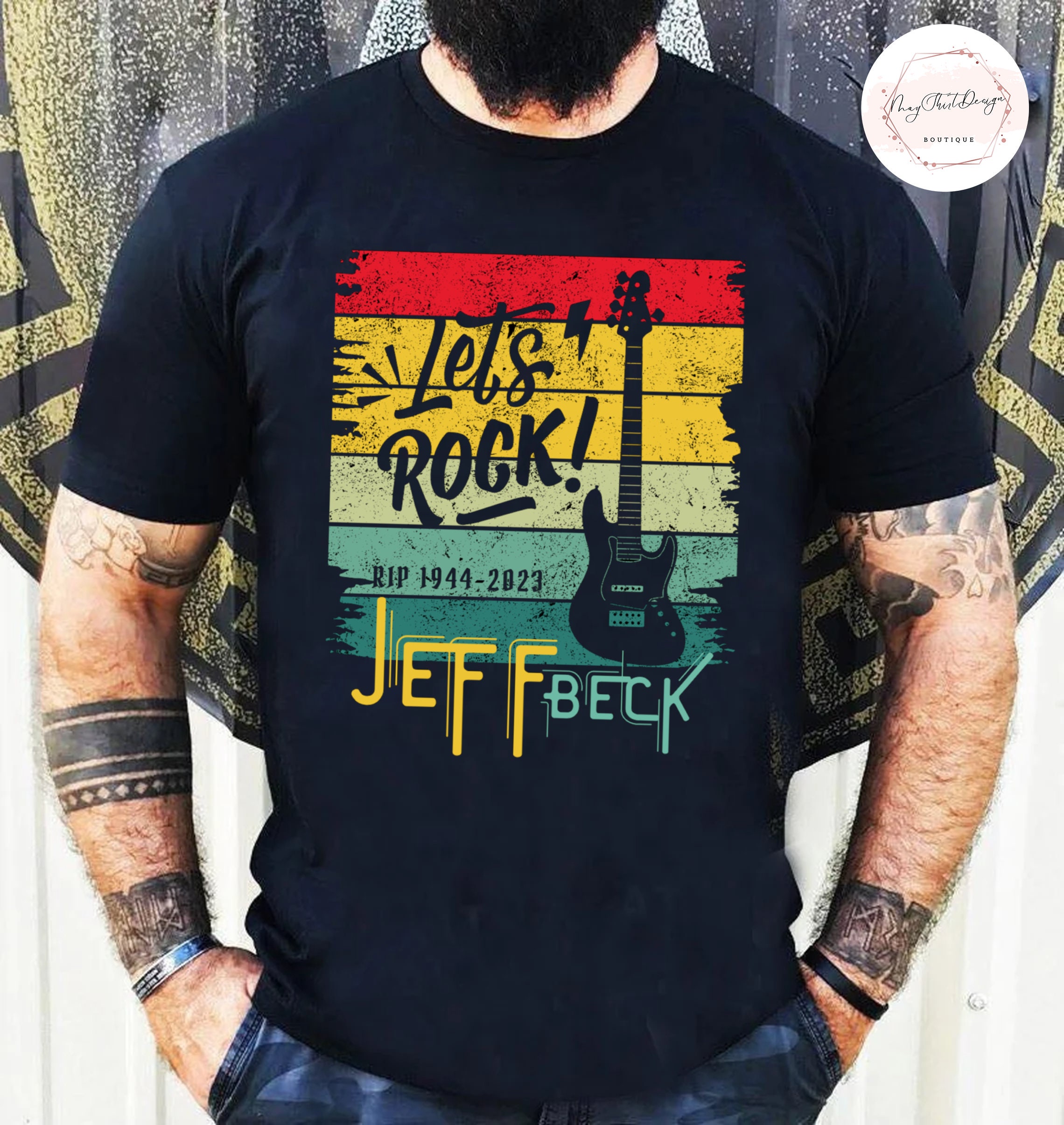 R.I.P Jeff Beck ( 1944-2023 ) Memories T-Shirt, Jeff Beck RIP Guitar Legend Memories Shirt