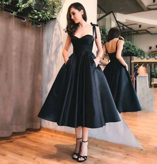 Simple Black Gown - Etsy