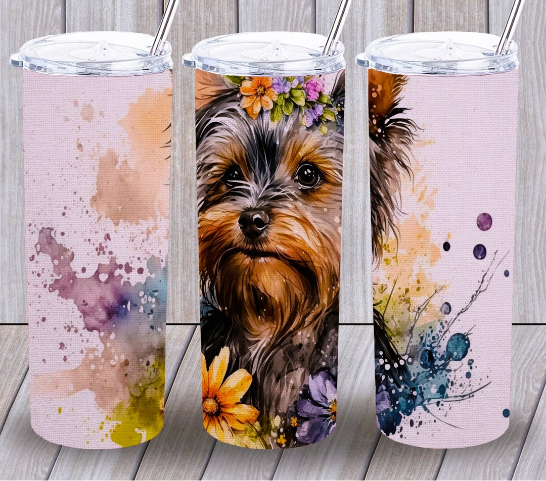 Tumbler, Yorkie, Dogs 20oz Insulated Tumbler Etsy