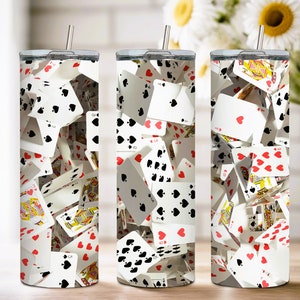 3d playing cards, tumblers, gifts 20oz insulated tumbler