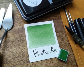 Vert Pistache a base de pigments fabriqués en France