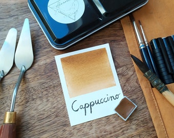 Cappuccino Aquarelle artisanale a base de pigments fabriqués en France