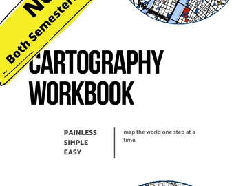 Cartography Workbook Challenge A (Now 1st and 2nd Semester) Printable Instant Download